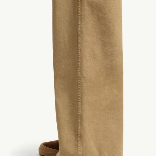 Cotton Wide Leg Trousers