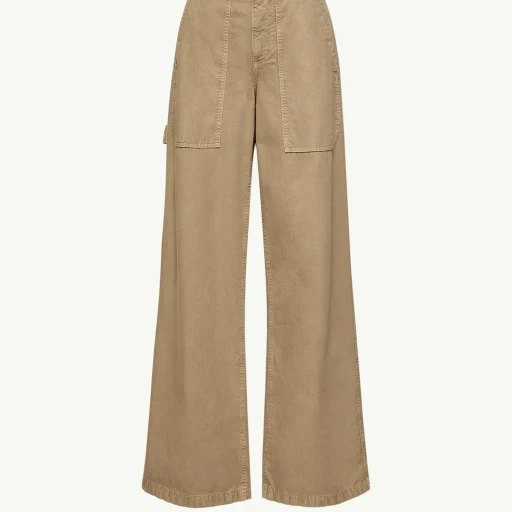 Cotton Wide Leg Trousers