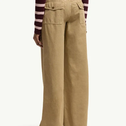 Cotton Wide Leg Trousers