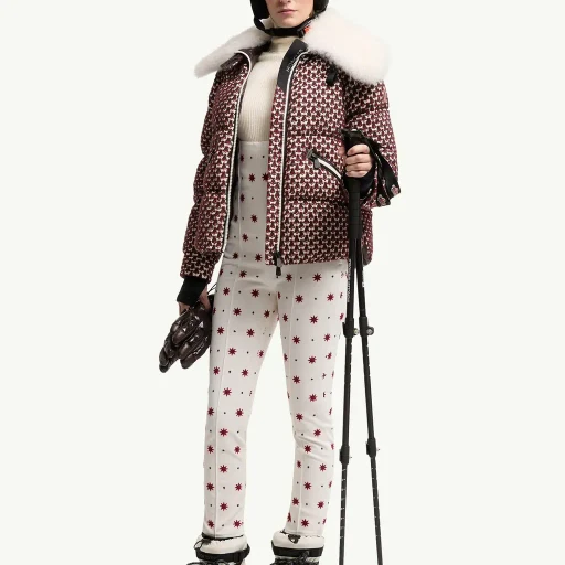 Geometric Pattern Technical Twill Ski Bib