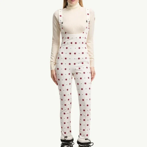 Geometric Pattern Technical Twill Ski Bib