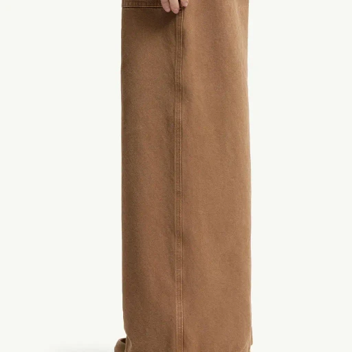 Leather Logo Cotton Trousers