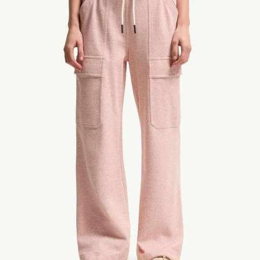 Linen & Cotton Blend Track Pants
