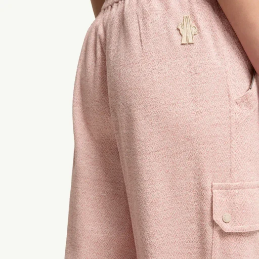 Linen & Cotton Blend Track Pants