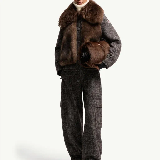 Mouliné Wool Cargo Trousers