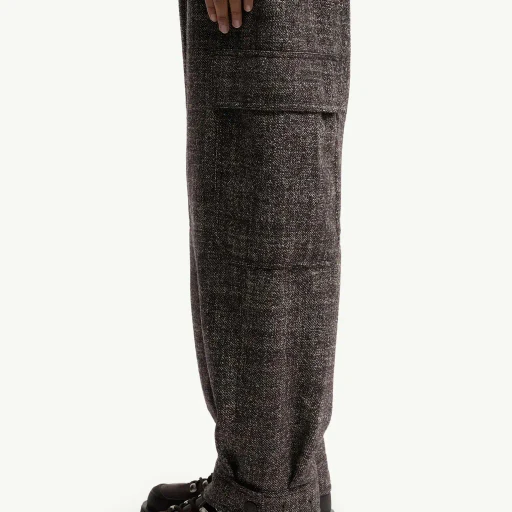Mouliné Wool Cargo Trousers