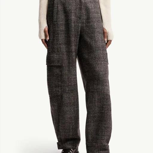 Mouliné Wool Cargo Trousers