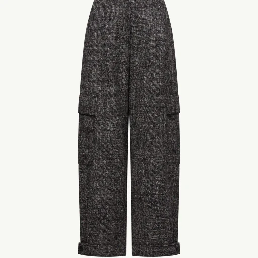 Mouliné Wool Cargo Trousers