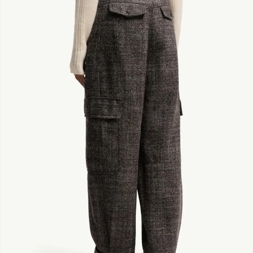 Mouliné Wool Cargo Trousers