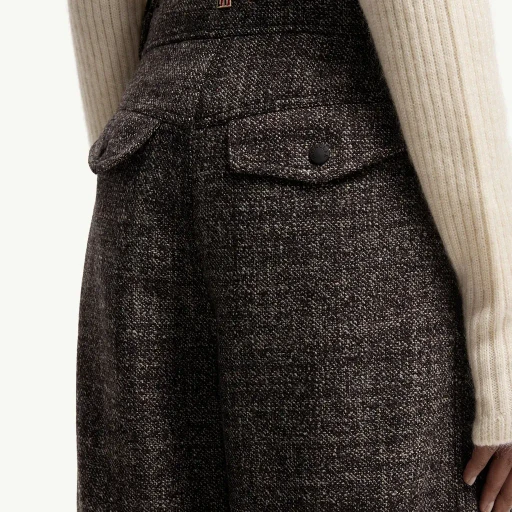 Mouliné Wool Cargo Trousers
