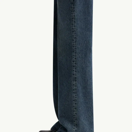 Straight Leg Bleached Jeans
