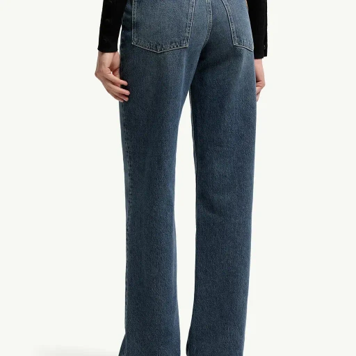 Straight Leg Bleached Jeans