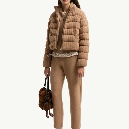Wool & Cashmere Blend Cropped Jogging Trousers