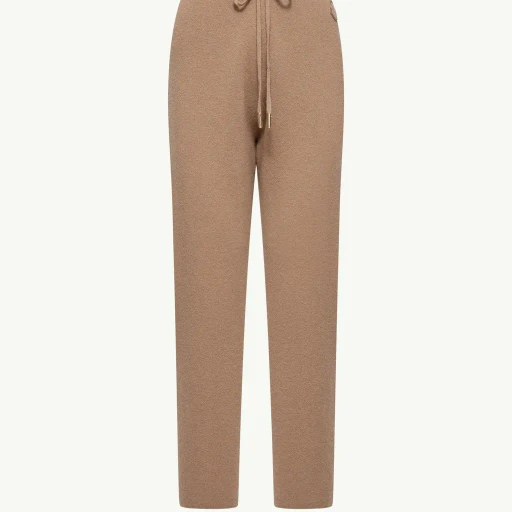 Wool & Cashmere Blend Cropped Jogging Trousers