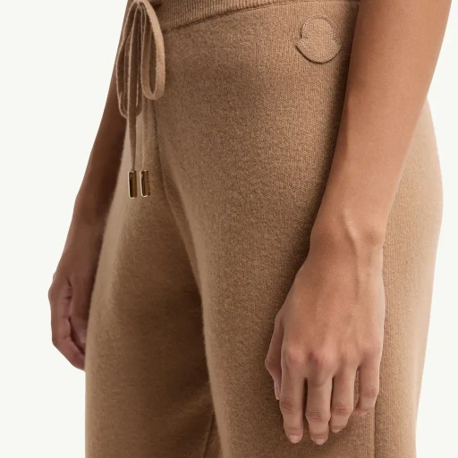 Wool & Cashmere Blend Cropped Jogging Trousers