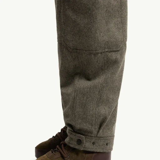 Wool Gabardine Cargo Trousers