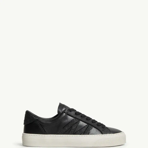 Monaco2 Leather & Glitter Trainers