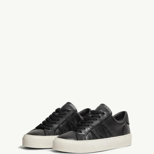 Monaco2 Leather & Glitter Trainers