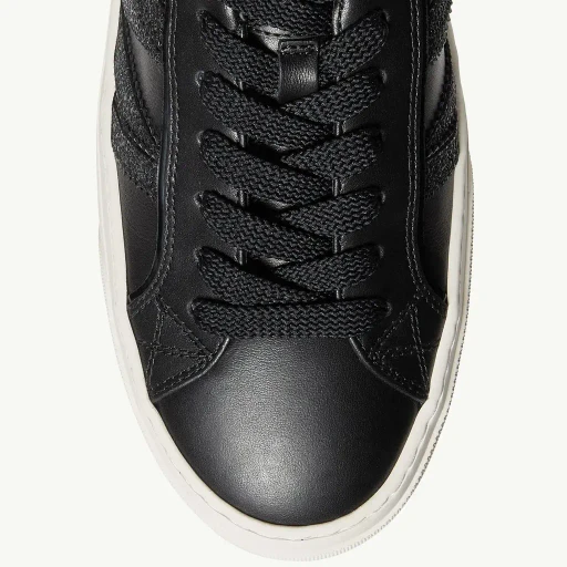 Monaco2 Leather & Glitter Trainers
