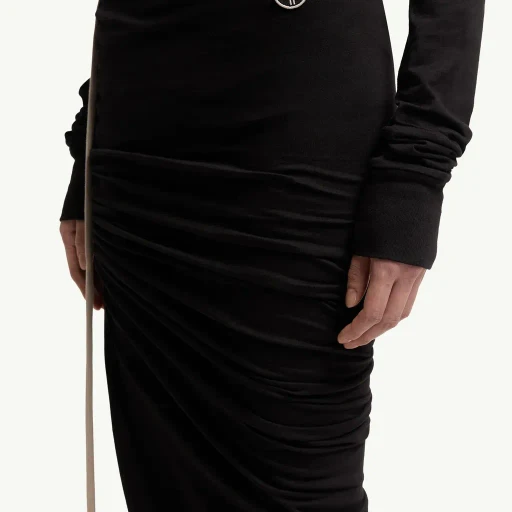 Moncler + Rick Owens Cotton Long Skirt