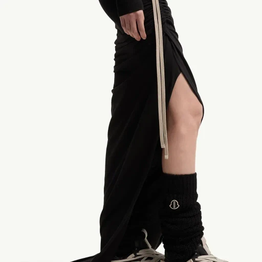 Moncler + Rick Owens Cotton Long Skirt