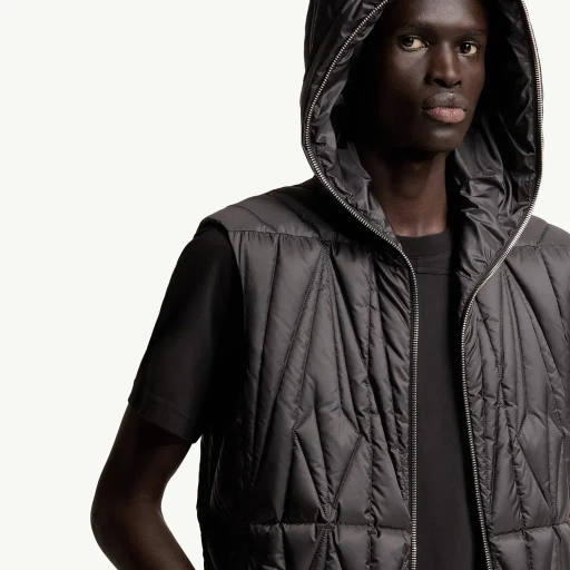 Moncler + Rick Owens Geocamo Ziplock Hooded Down Gilet
