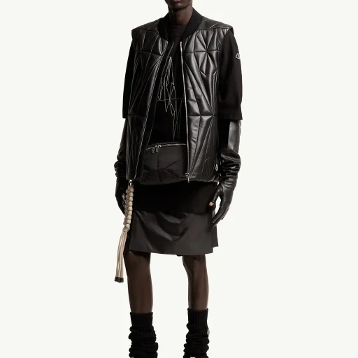 Moncler + Rick Owens Geocamo Flight Nappa Leather Gilet
