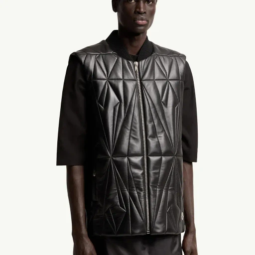 Moncler + Rick Owens Geocamo Flight Nappa Leather Gilet