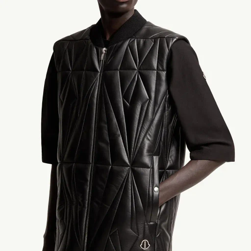Moncler + Rick Owens Geocamo Flight Nappa Leather Gilet