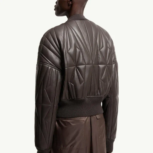 Moncler + Rick Owens Geocamo Nappa Leather Bomber Jacket