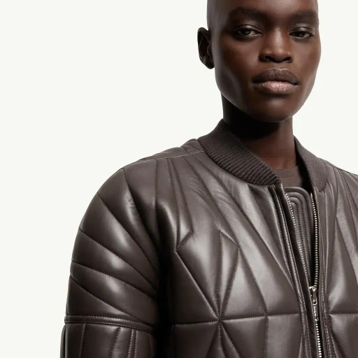 Moncler + Rick Owens Geocamo Nappa Leather Bomber Jacket