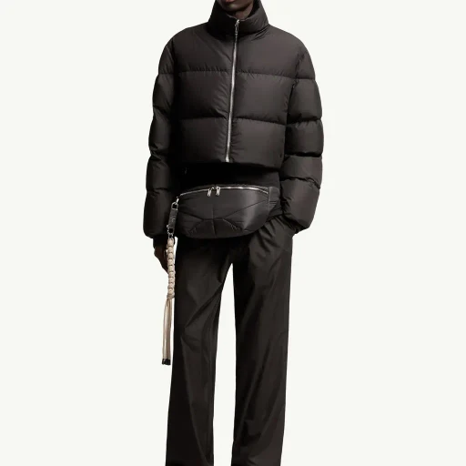 Moncler + Rick Owens Straight Leg Taffeta Trousers