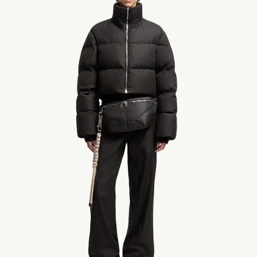 Moncler + Rick Owens Straight Leg Taffeta Trousers