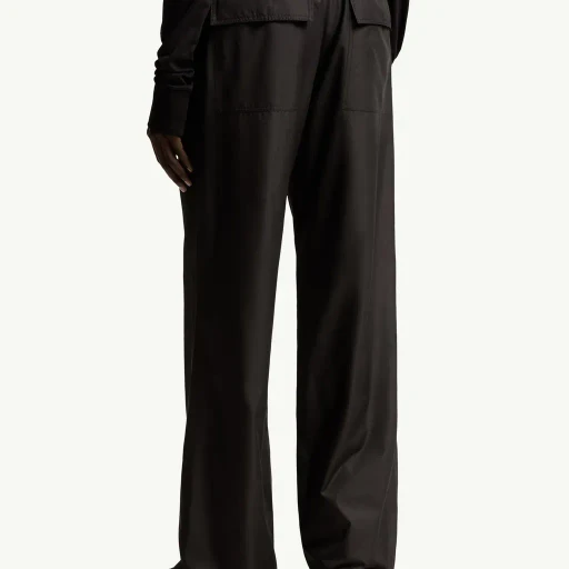 Moncler + Rick Owens Straight Leg Taffeta Trousers