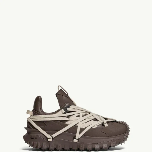 Moncler + Rick Owens Trailgrip Megalace Leather Trainers
