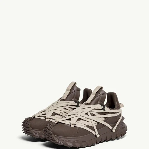 Moncler + Rick Owens Trailgrip Megalace Leather Trainers