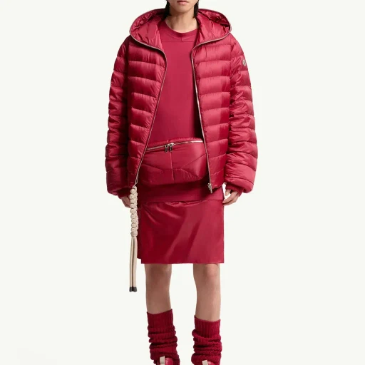 Moncler + Rick Owens Ziplock Hooded Short Down Jacket