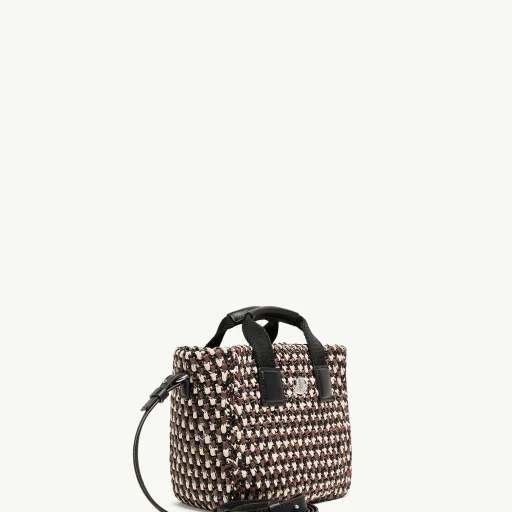 Micro Caradoc Raffia Tote Bag