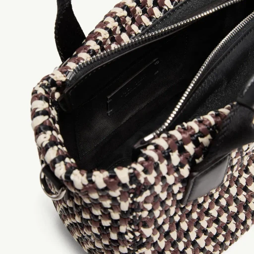 Micro Caradoc Raffia Tote Bag