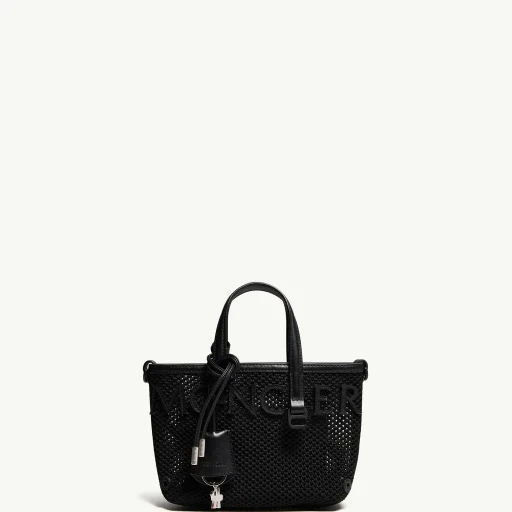 Very Mesh & Leather Tote Bag
