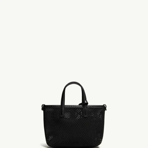 Very Mesh & Leather Tote Bag