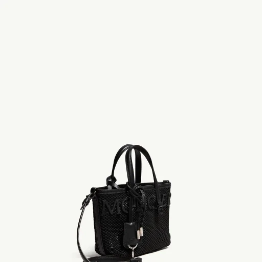 Very Mesh & Leather Tote Bag