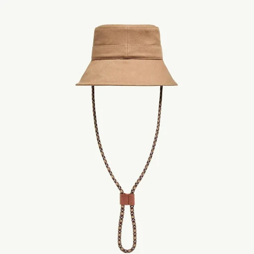 Logo Cotton Gabardine Bucket Hat