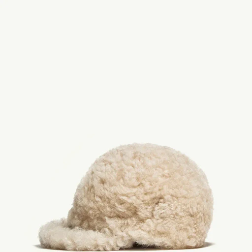 Shearling & Gore-Tex Trim Cap