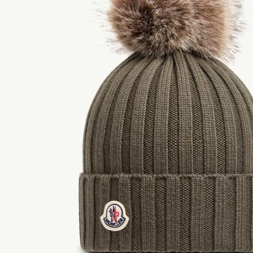Wool Beanie With Pom Pom