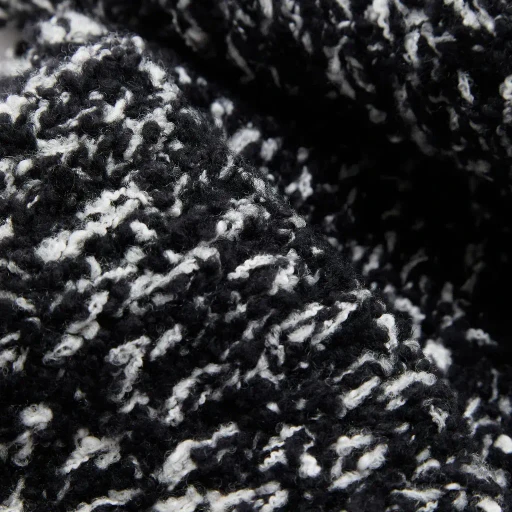 Fringe-Trim Wool Blend Scarf