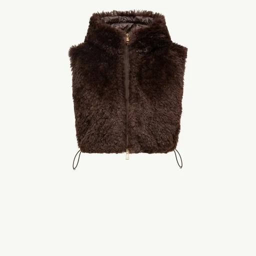 Hooded Down-Filled Teddy Bib