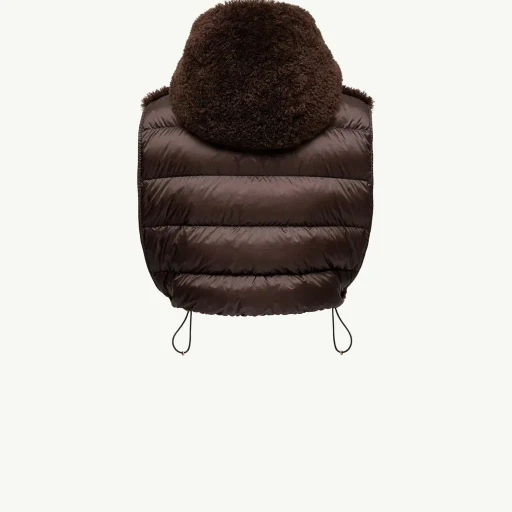 Hooded Down-Filled Teddy Bib