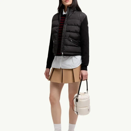 Padded Zip-Up Cardigan