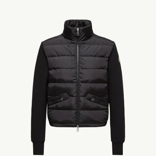 Padded Zip-Up Cardigan